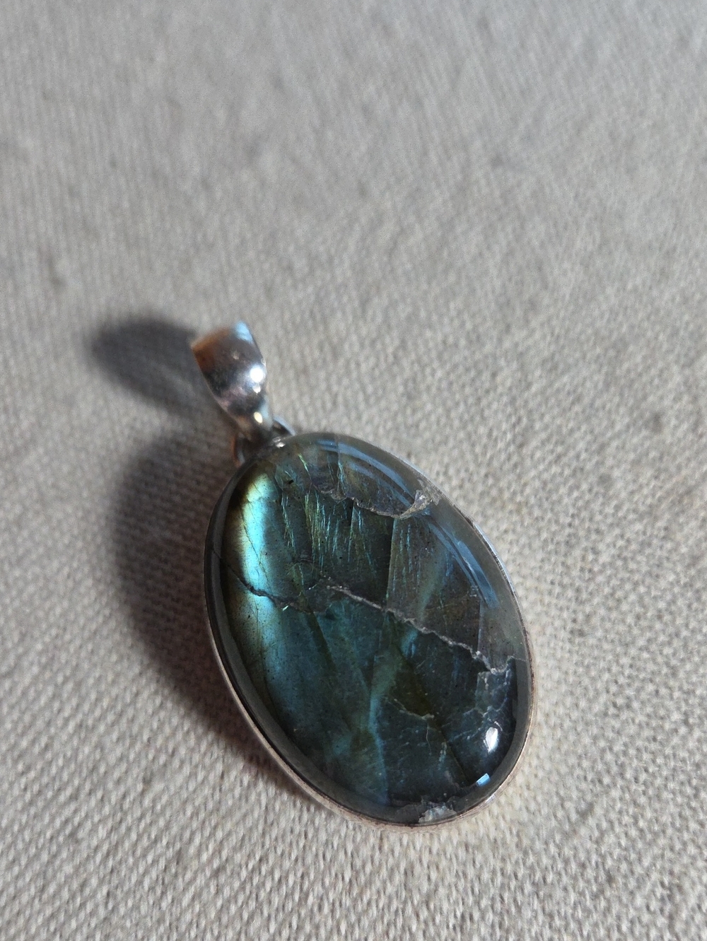 Labradorite Sterling Silver Pendant
